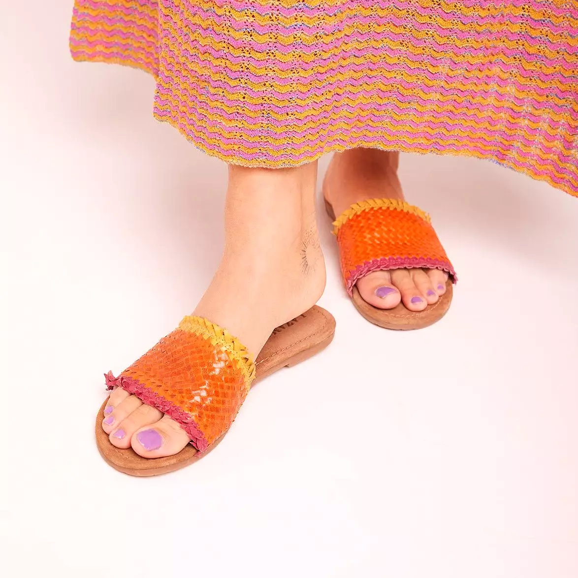 Women's Orange Slippers - 33.486