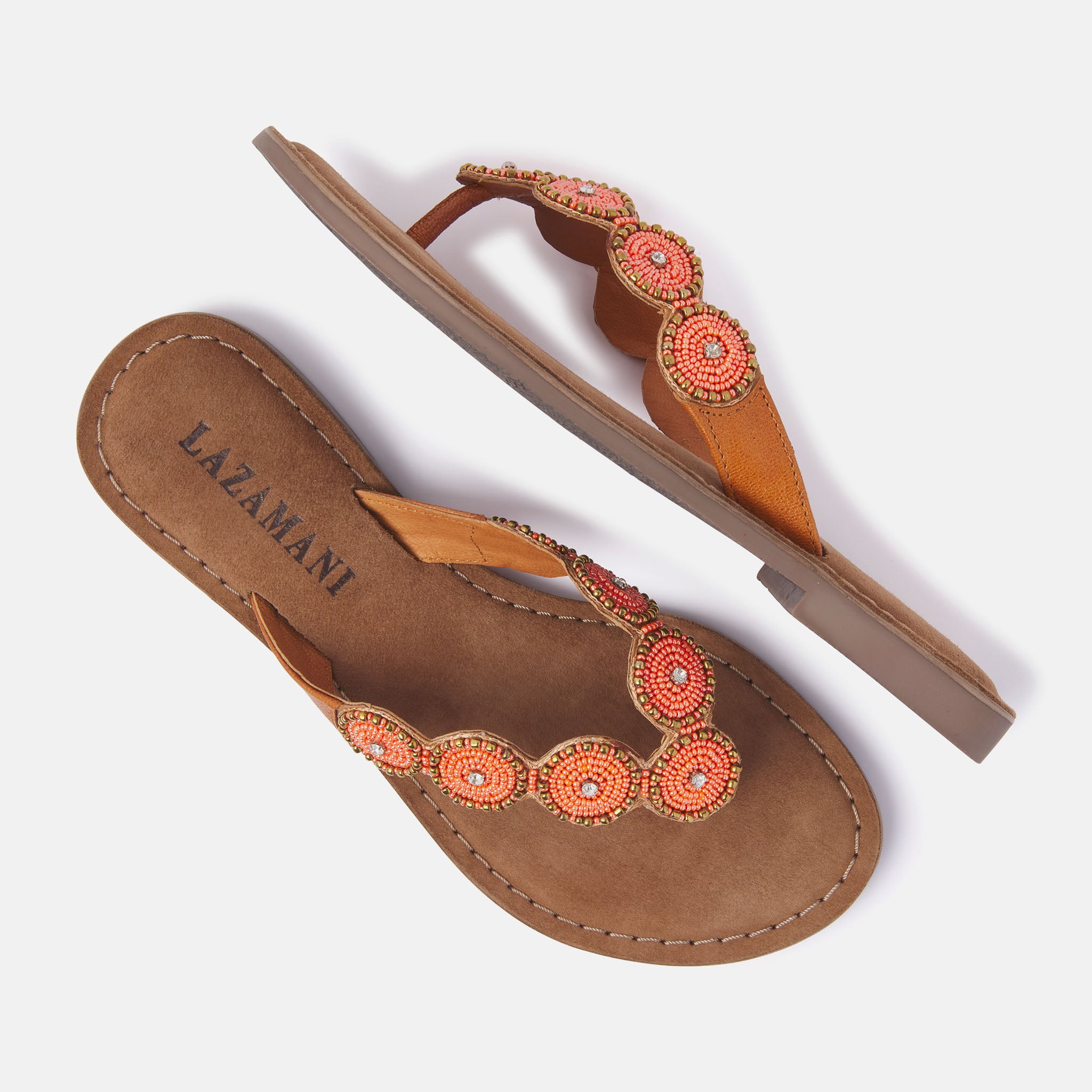 Women's Orange Slippers 75.453