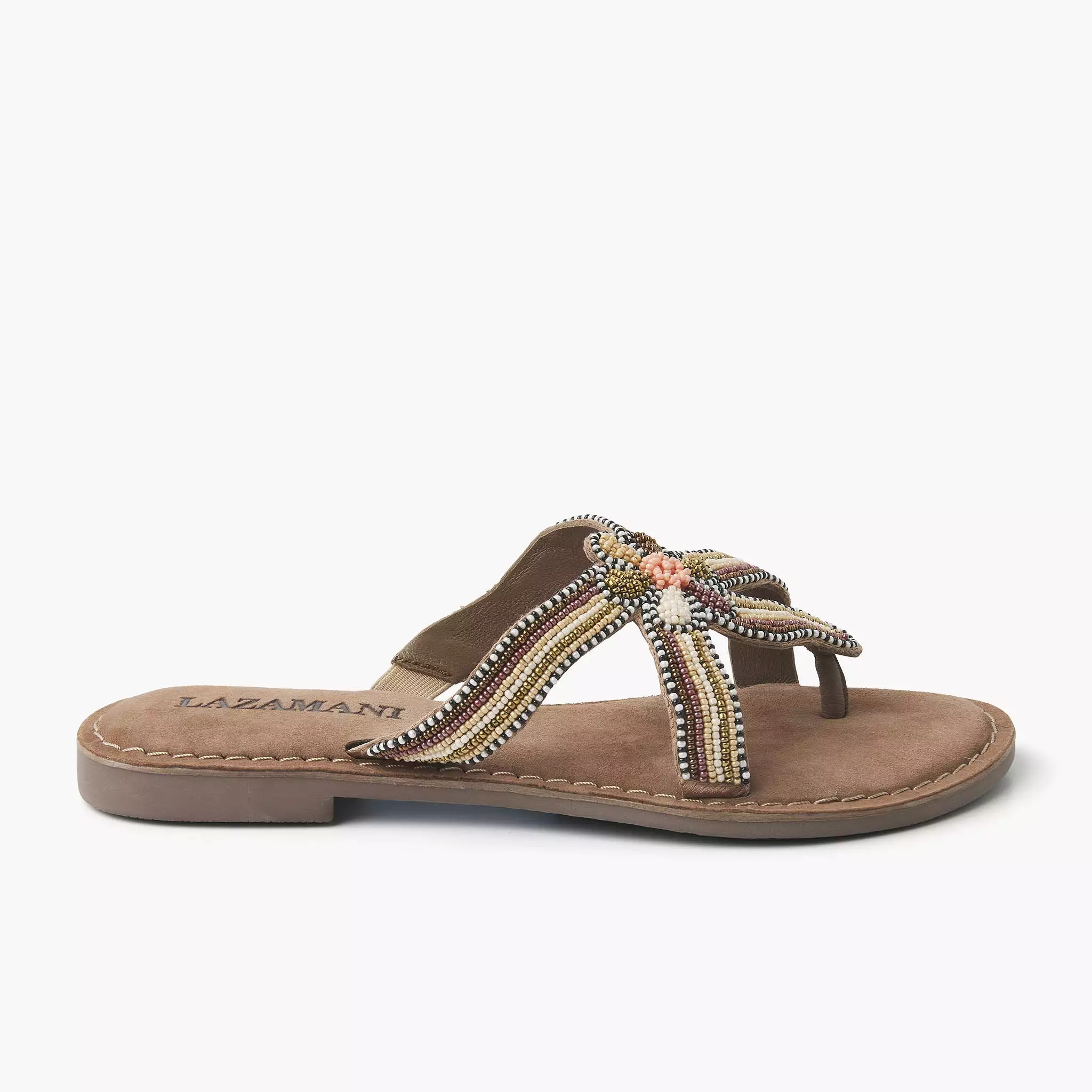 Women's Slip-on Sandals 75.419 in Taupe