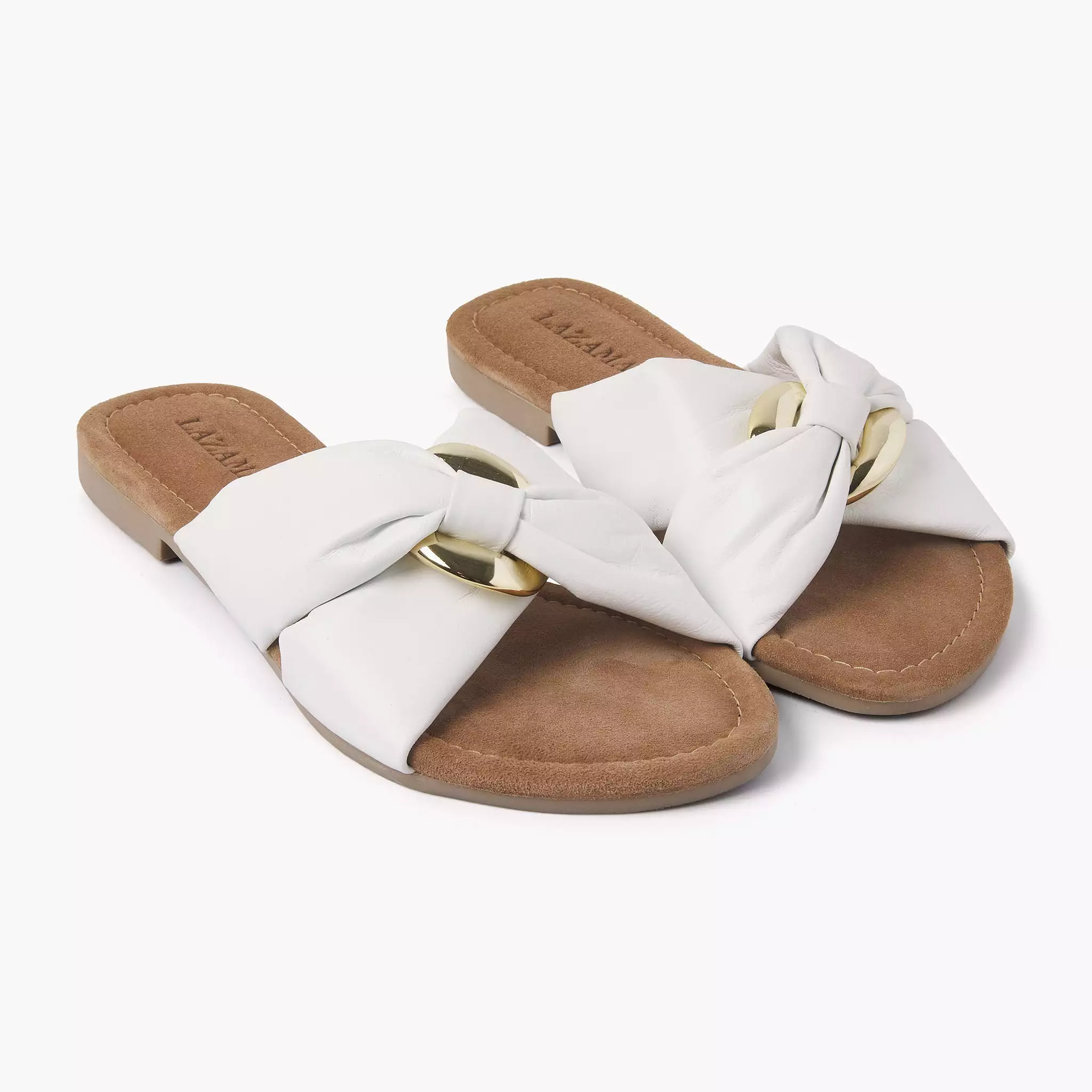 Women's White Slippers 33.530