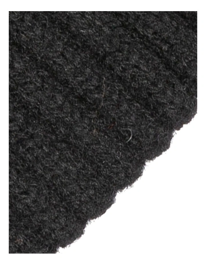 Black Insulated Wool Blend Knit Gloves