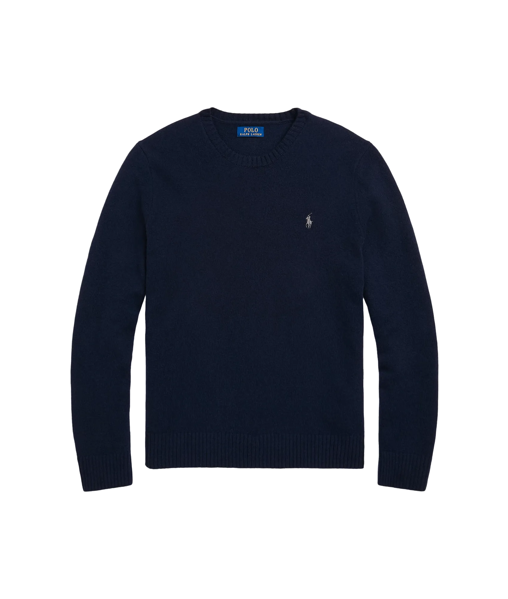 Wool Cashmere Crewneck Jumper - Navy