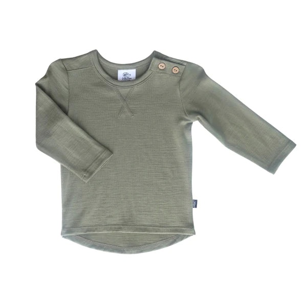 Wyatt Long Sleeve Tee - Sage - Little Flock of Horrors - Google SEO Result