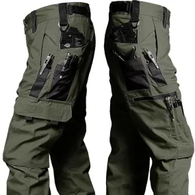 Xituodai men's cargo pants with multiple pockets for work, tactical wear-resisting trousers, suitable for autumn and winter.