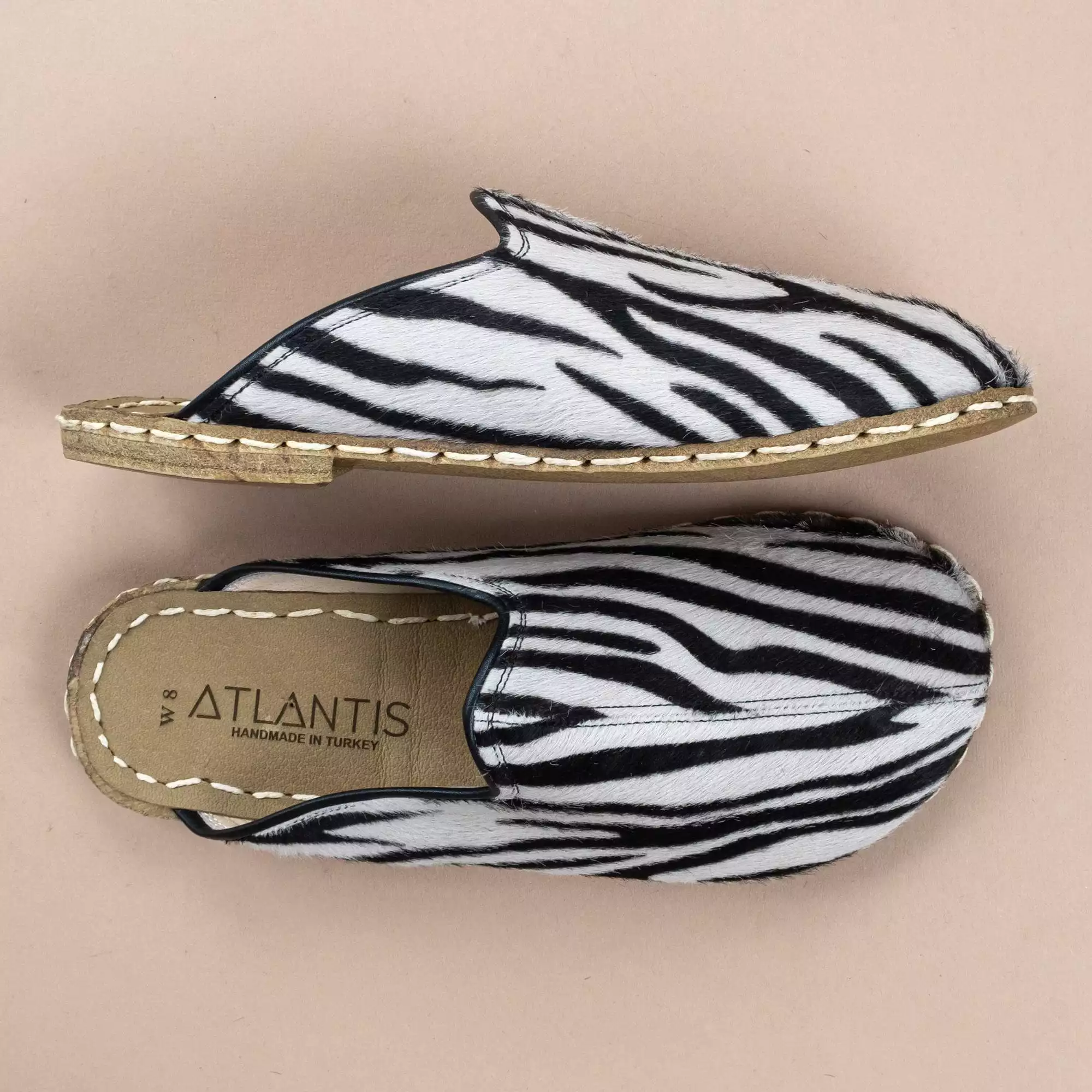 Zebra Barefoot Slippers for Men