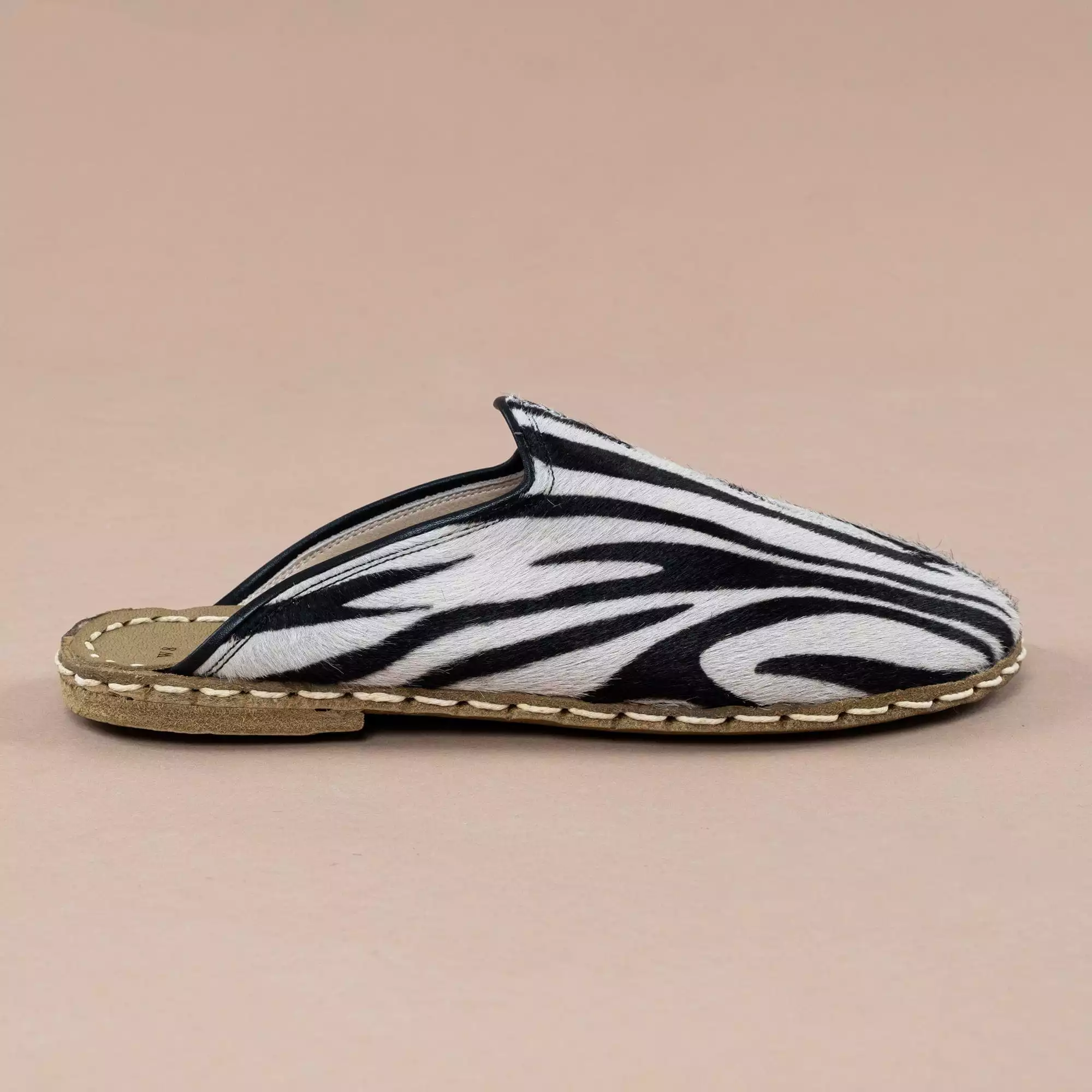 Zebra Barefoot Slippers for Men